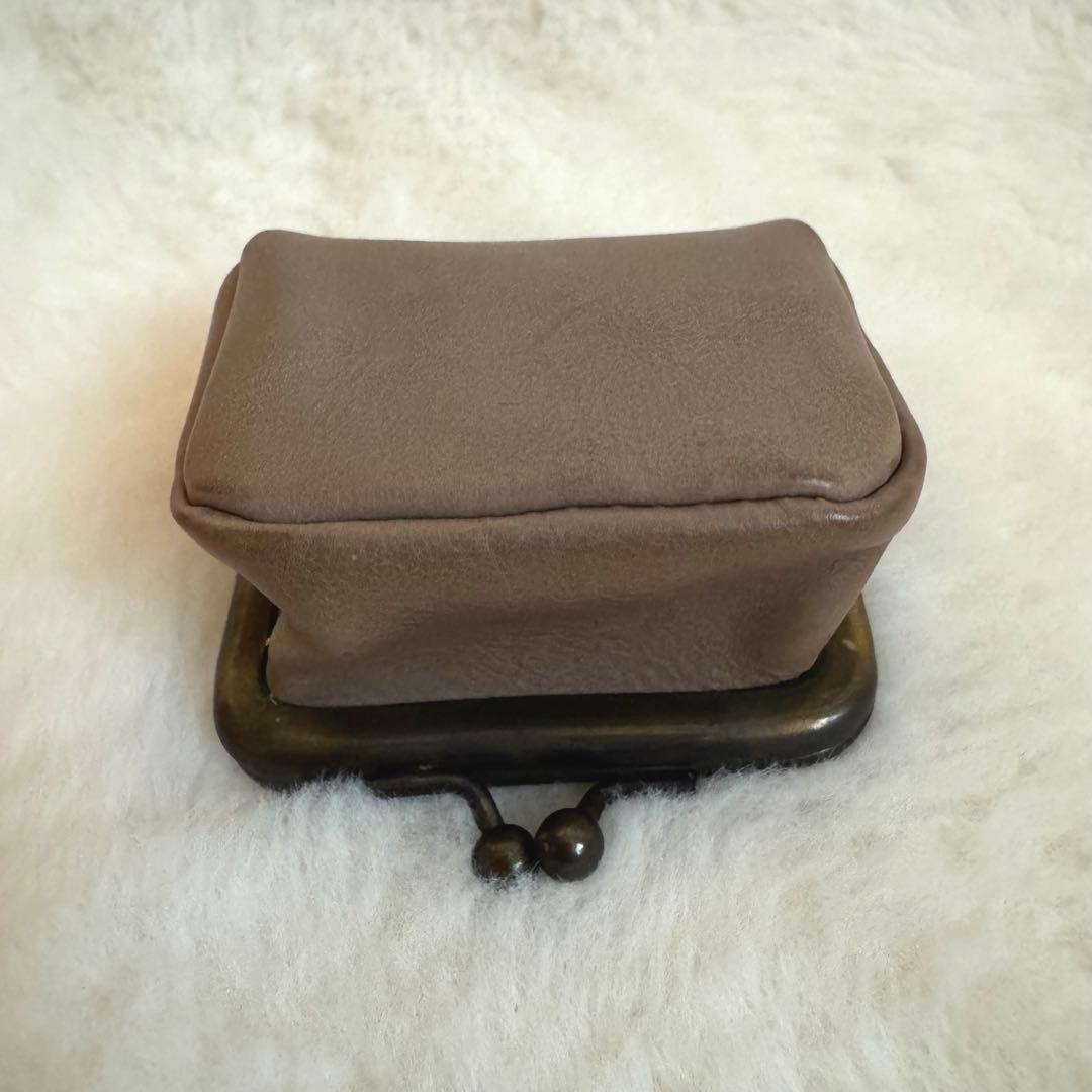 Arts and Science 小物入れ　ケース がま口　グレージュ