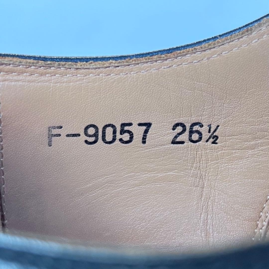 定番✨ スコッチグレイン ビジネスシューズ セミグローブ 黒 26.5cm