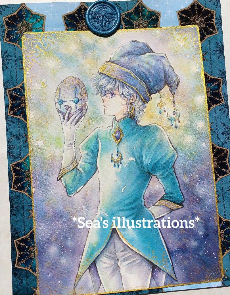 ◆クラウンの少年◆手描きイラスト