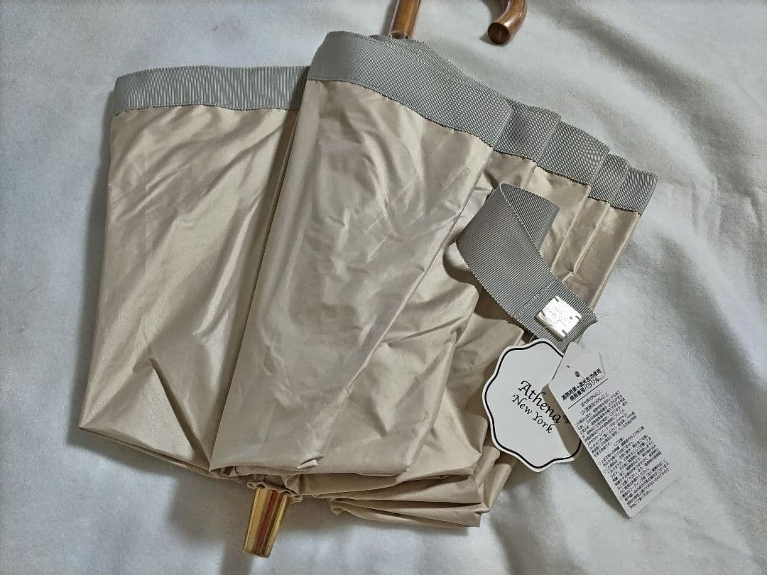 新品　アシーナニューヨーク　晴雨兼用　日傘　傘　折りたたみ　インナー黒