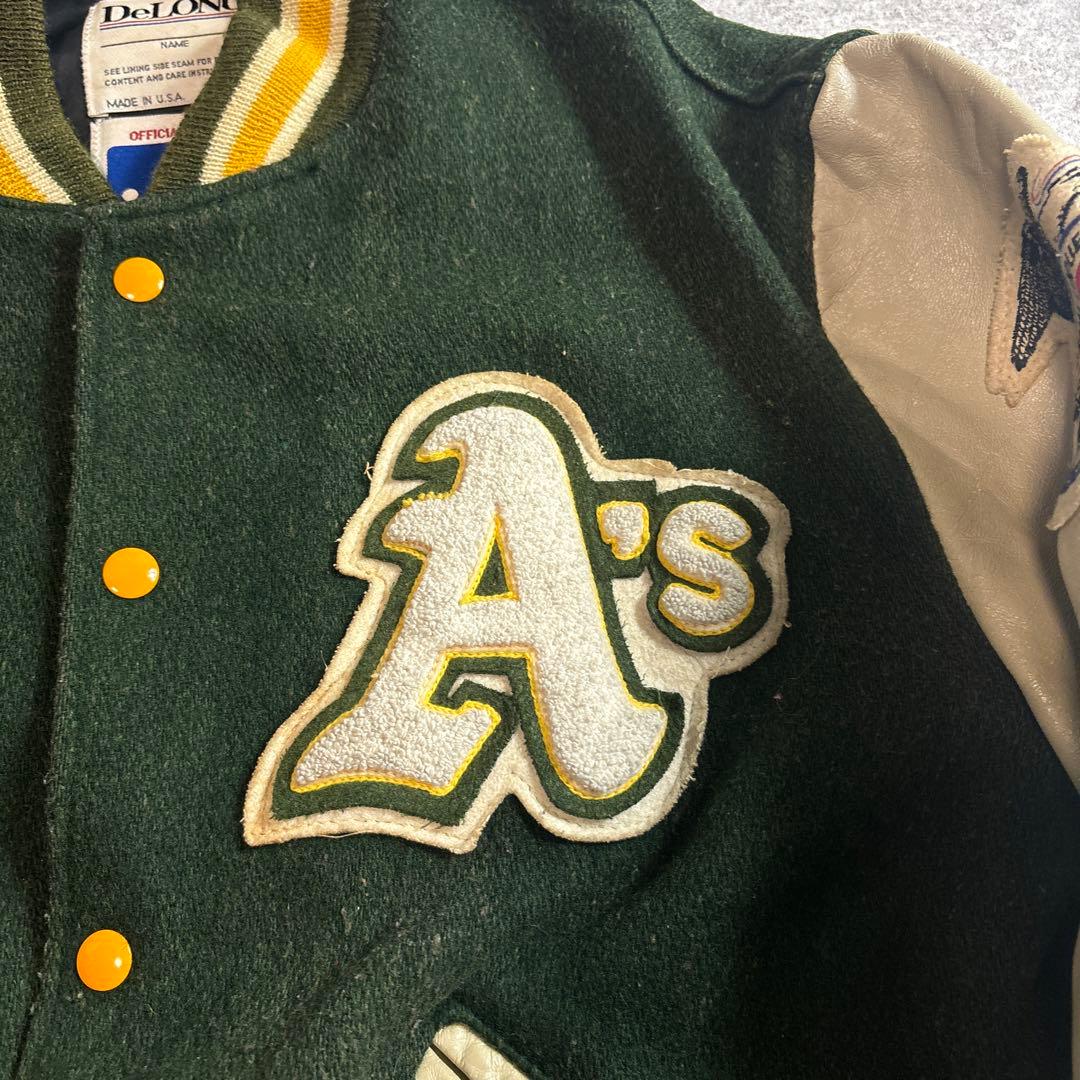 DeLONG usa製 MLB チーム スタジャン アスレチックス