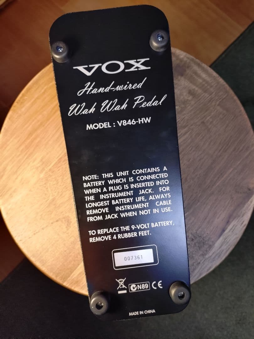 VOX ハンドワイヤード ワウペダル V846-HW