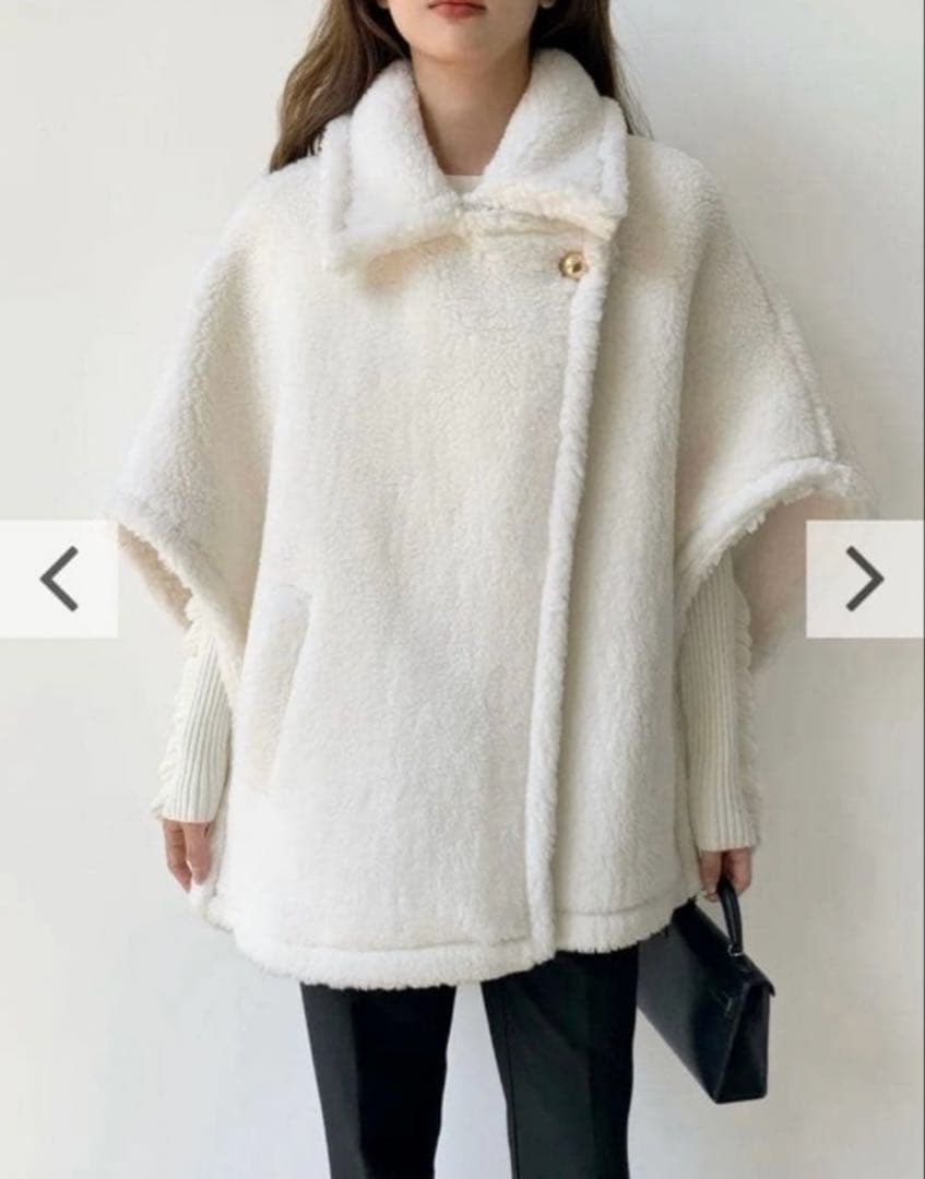 birthday bash ボア　ポンチョ　新品　マックスマーラ