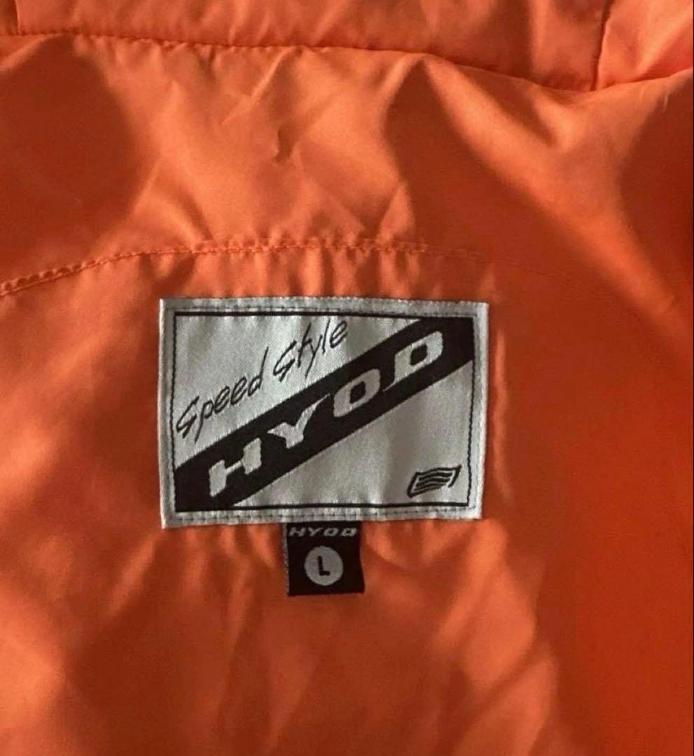 HYOD ヒョウドウ　ダウンジャケット　ブラック　オレンジ　サイズL