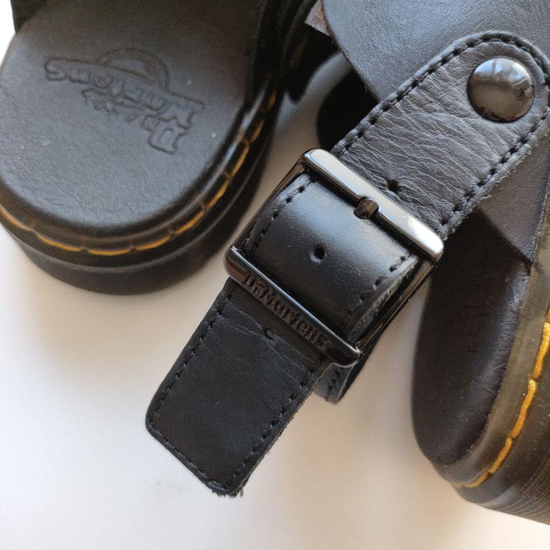 美品 Dr.Martens 黒 レザー サンダル