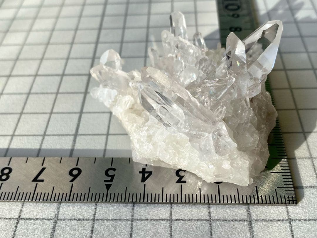 ゼッカデソウザ産　水晶クラスター　天然石　ゼッカクリスタル　タイムリンク