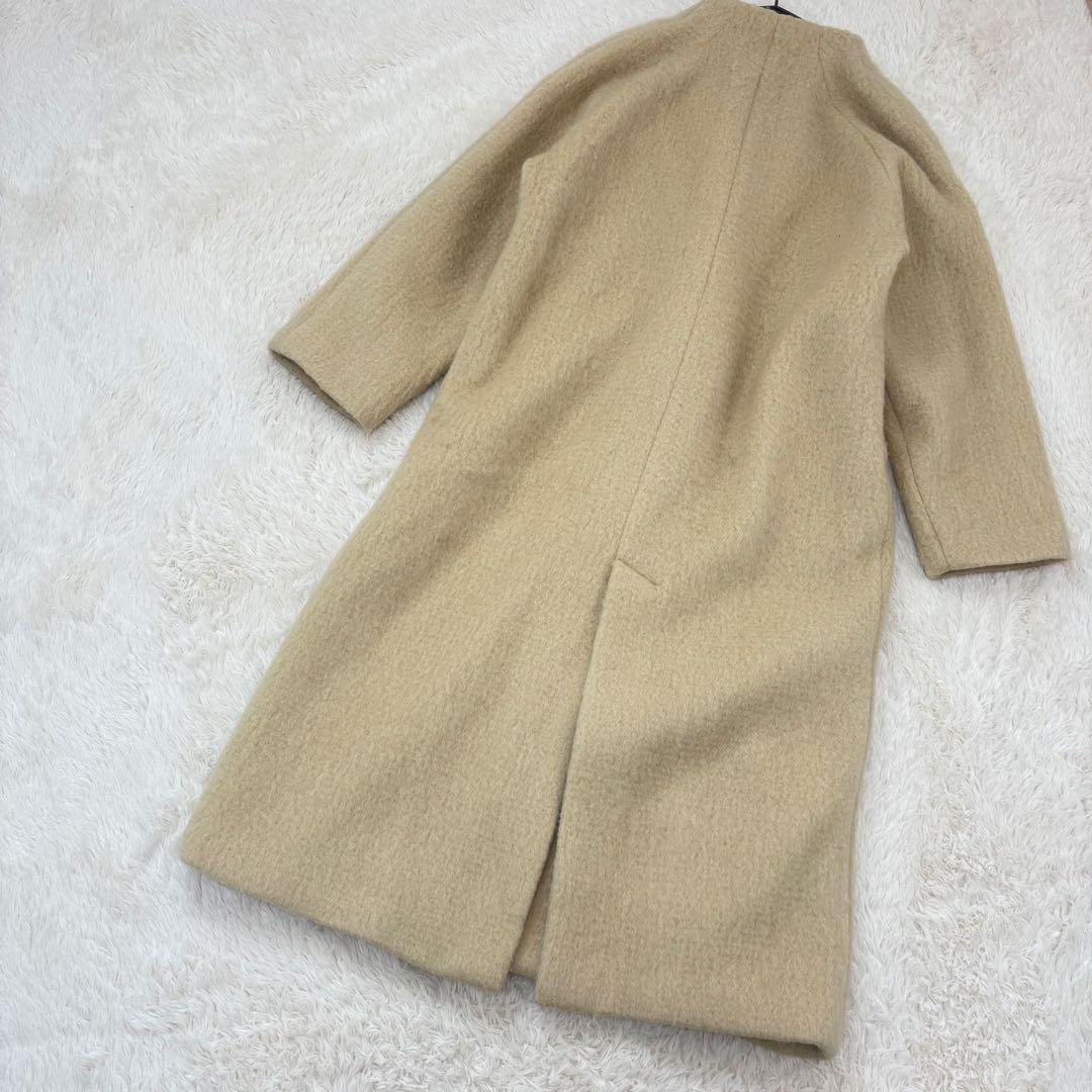 美品✨人気✨anuke Collarless Shaggy Coat ノーカラー