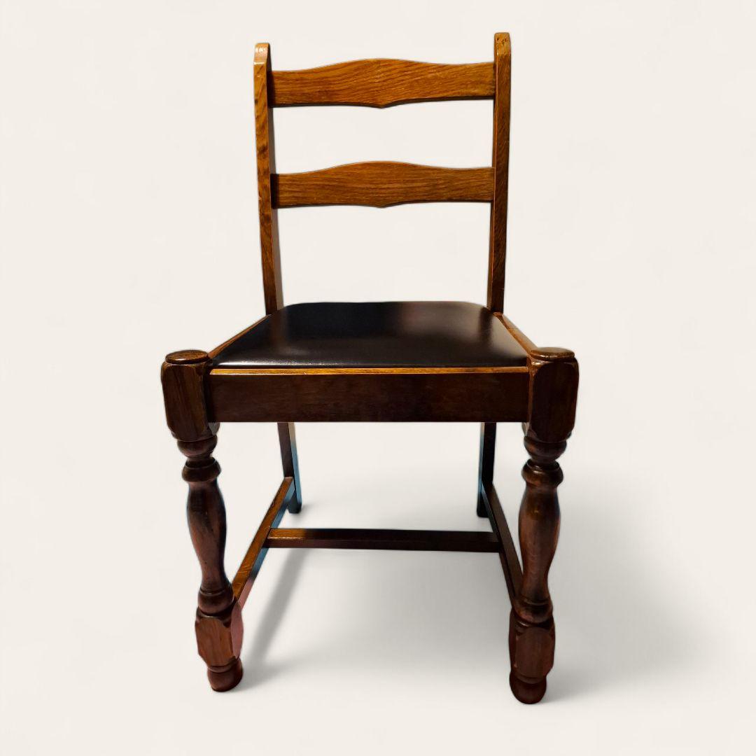 アンティーク 木製チェア バルボスレッグ ビンテージ ダイニング 椅子 古家具