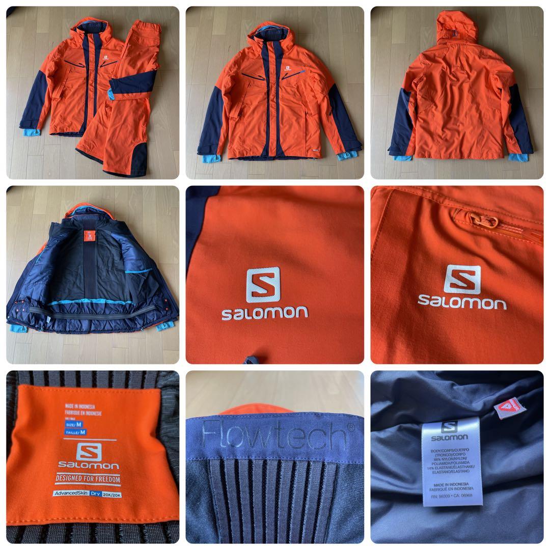 サロモン　SALOMON スキーウェア上下　サイズM （L相当）中古