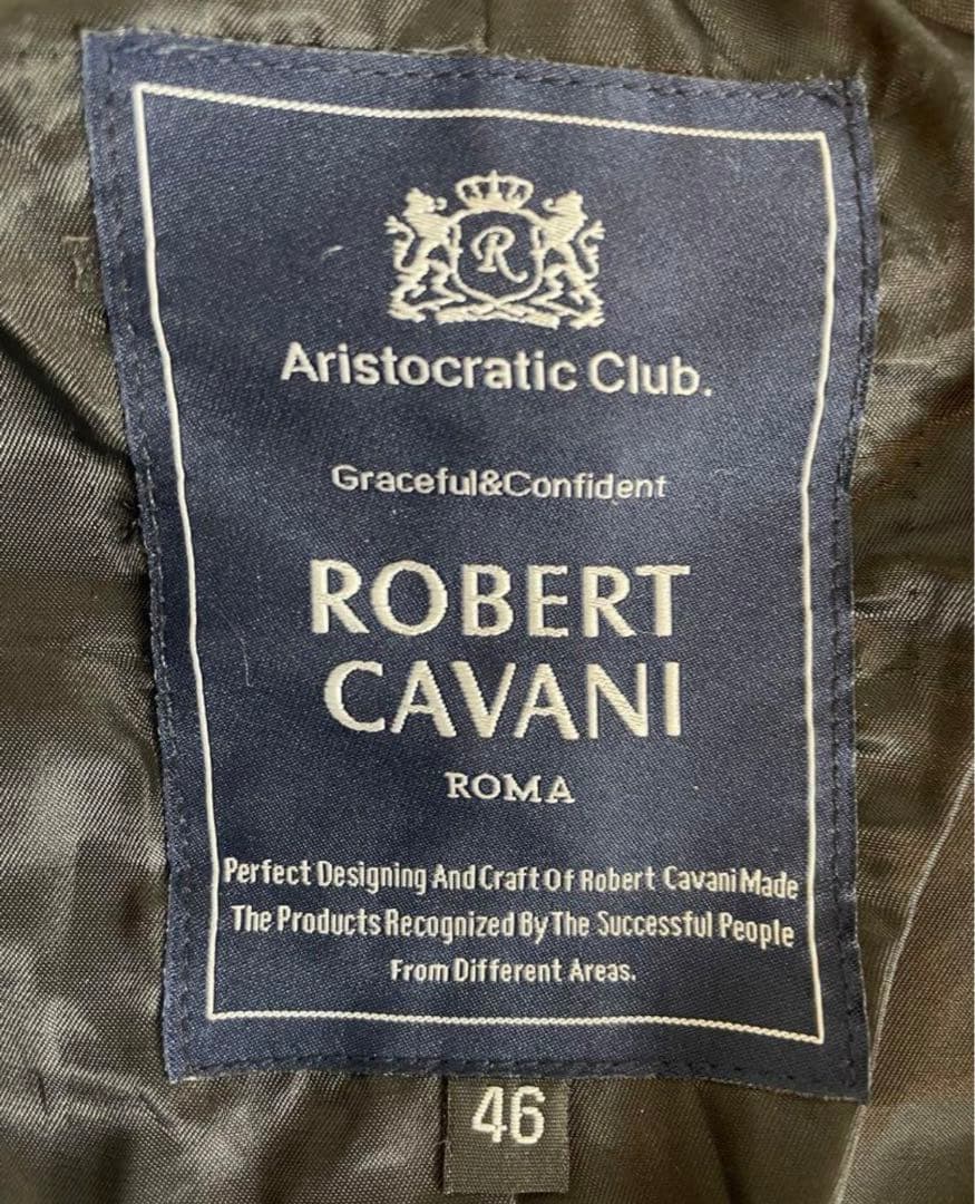 ROBERT CAVANI ラムレザーフードコート ブルガリア製 タグ付き美品