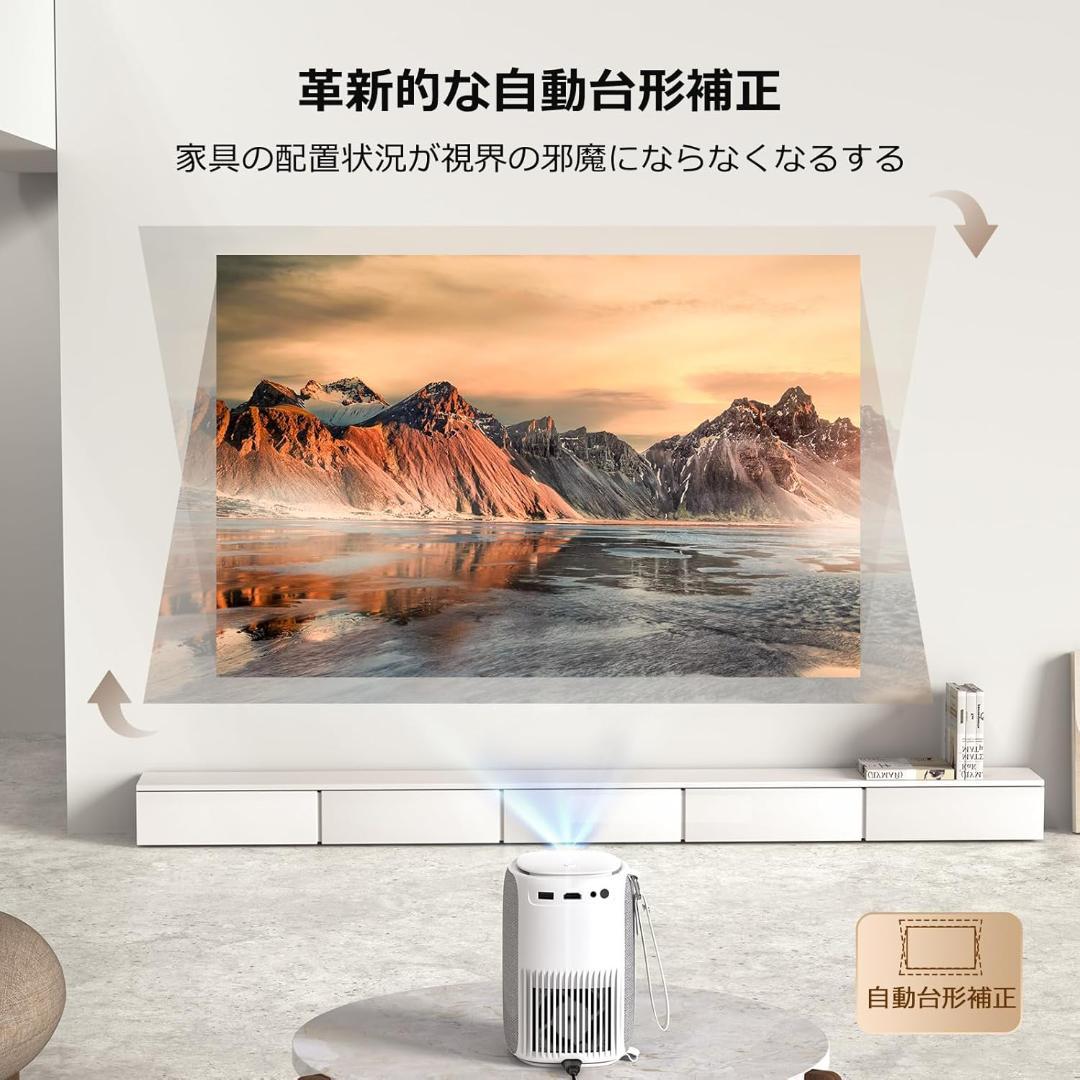 【美品】プロジェクター 2025革新静音 32000LM 高輝度 自動台形補正