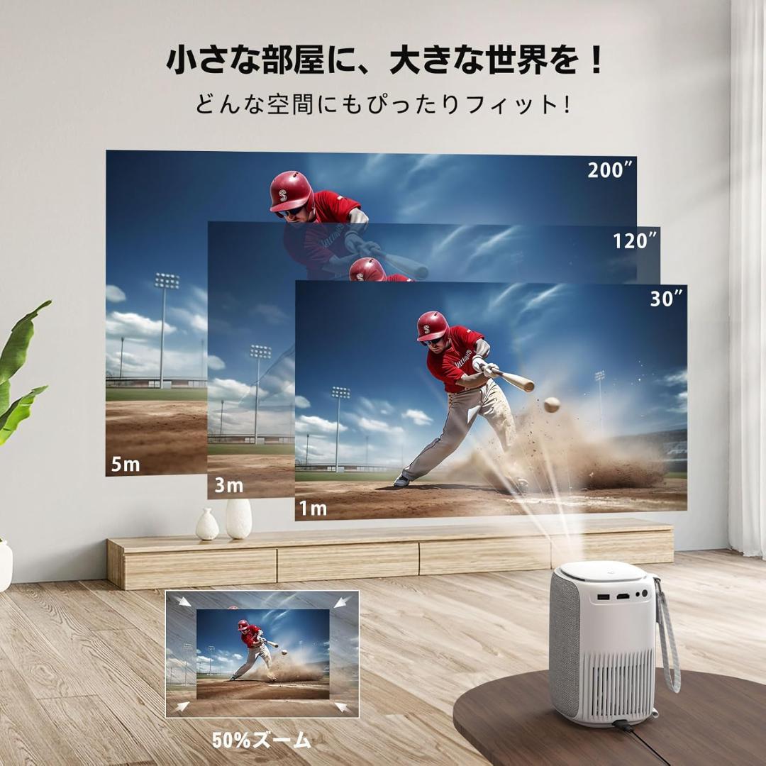 【美品】プロジェクター 2025革新静音 32000LM 高輝度 自動台形補正
