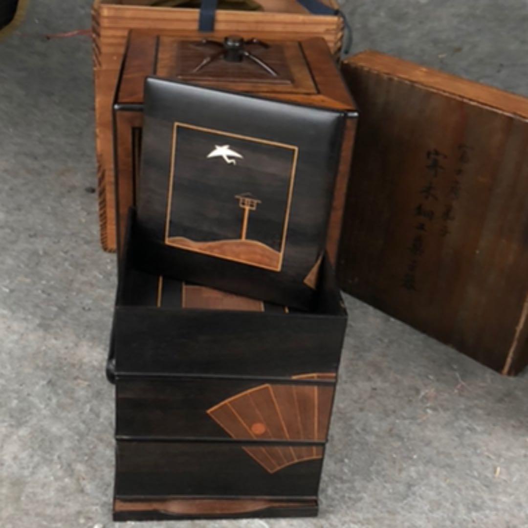 寄木　箱根細工　野弁当　箪笥