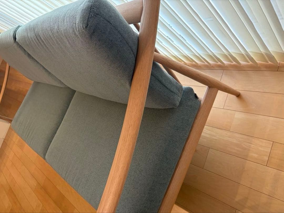 飛騨の家具　日進木工×TWO-ONE STYLE　3人掛けソファ『ブランカ』