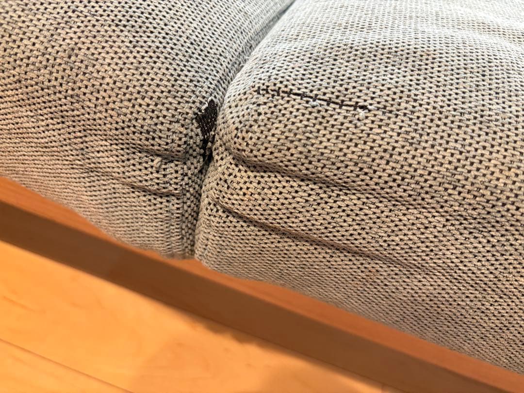 飛騨の家具　日進木工×TWO-ONE STYLE　3人掛けソファ『ブランカ』