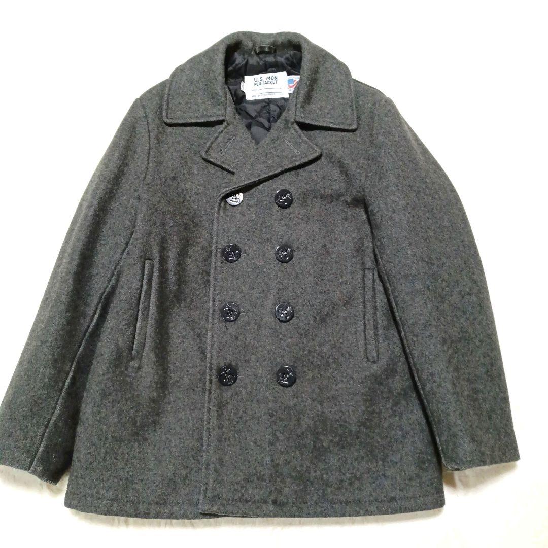 ひの1971　schott ピーコート　740 キルティング40 USA製