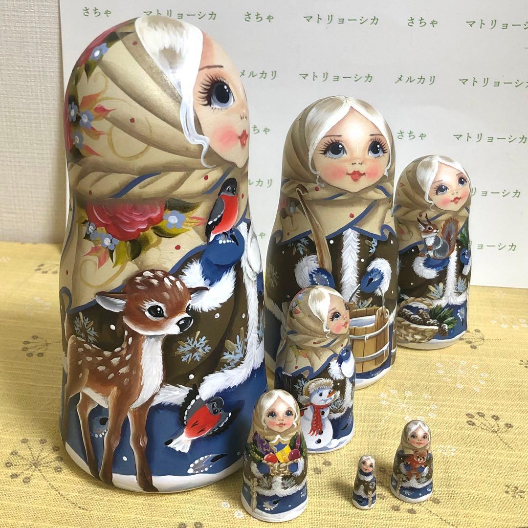 スヴェトラーナ・ニコラエヴァ　マトリョーシカ　7体　ロシア雑貨