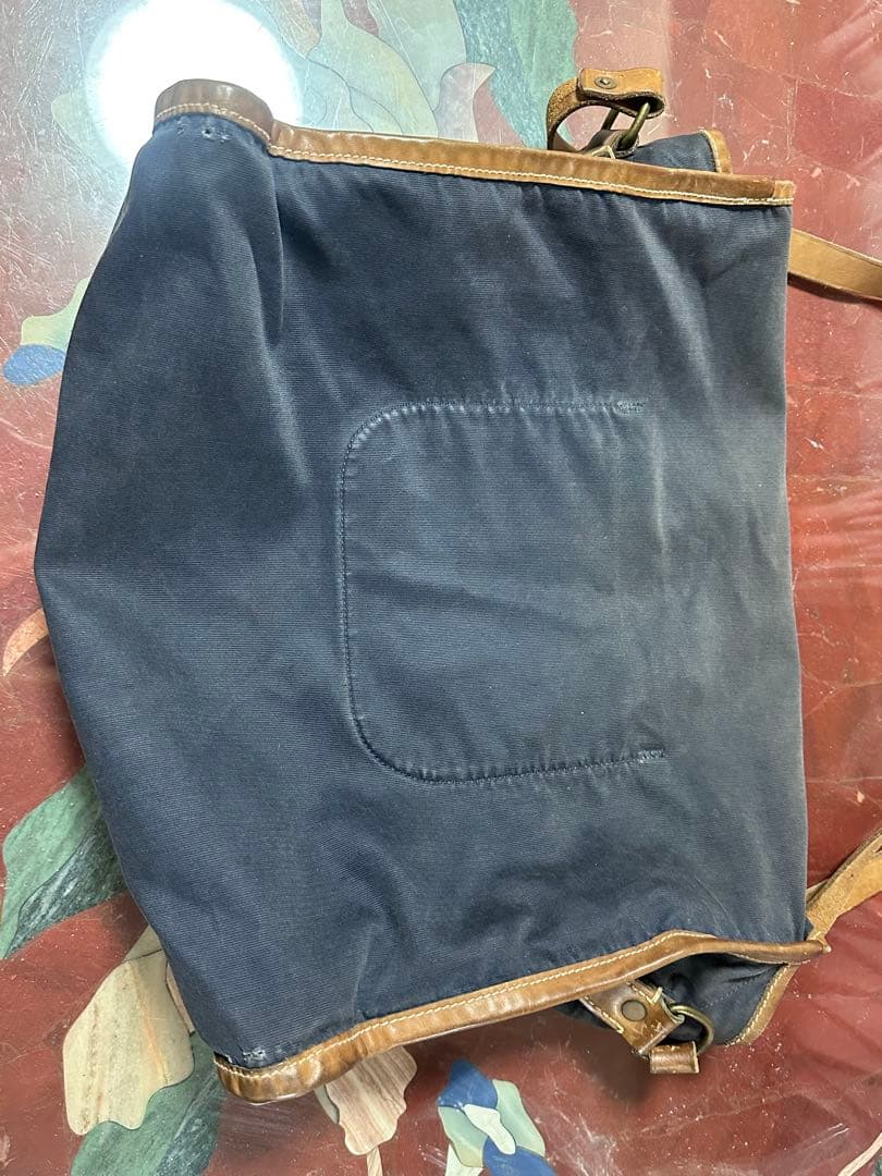 RRL ダブルアールエル ネイビー キャンバス バッグ