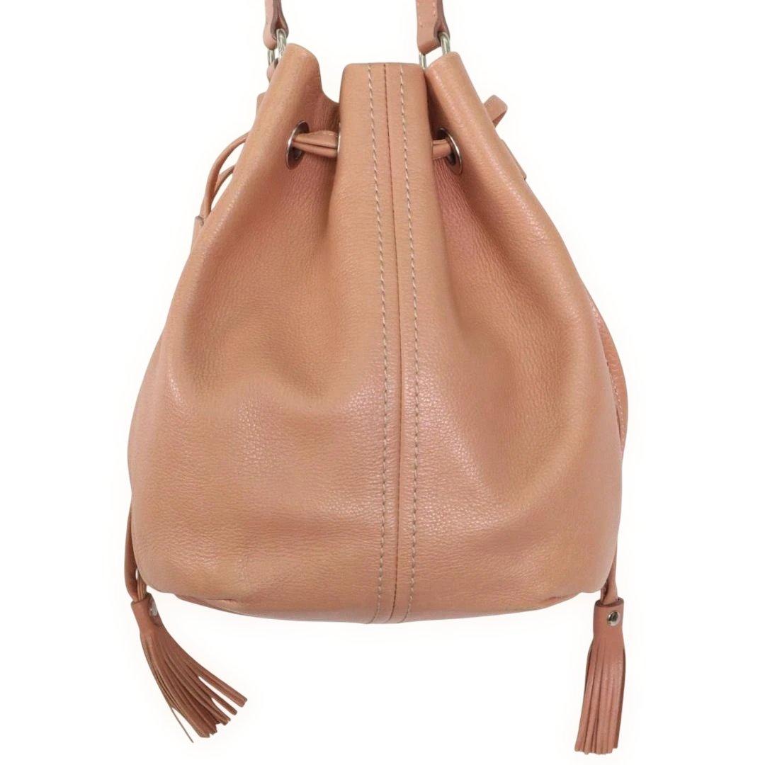 土屋鞄 クラルテ 巾着バッグ　ショルダー 牛革 上質レザー 斜め掛け　肩掛け