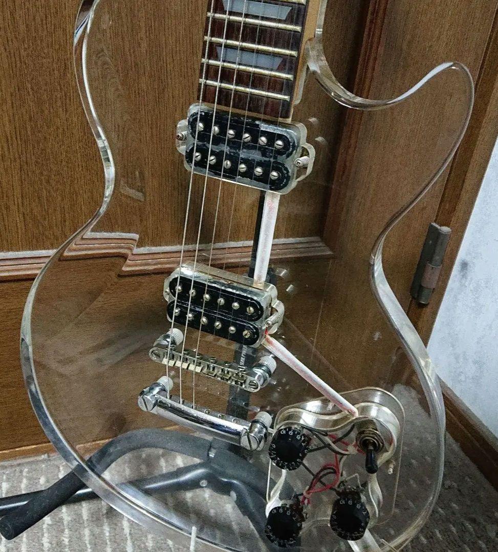 アクリル レスポールタイプ スケルトン シースルー エレキギター