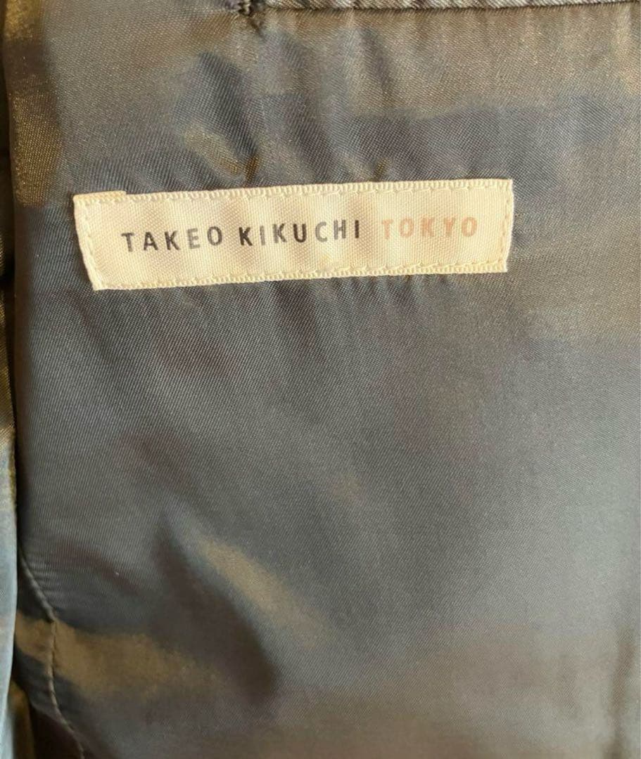 タケオキクチ スリーピーススーツ グレー