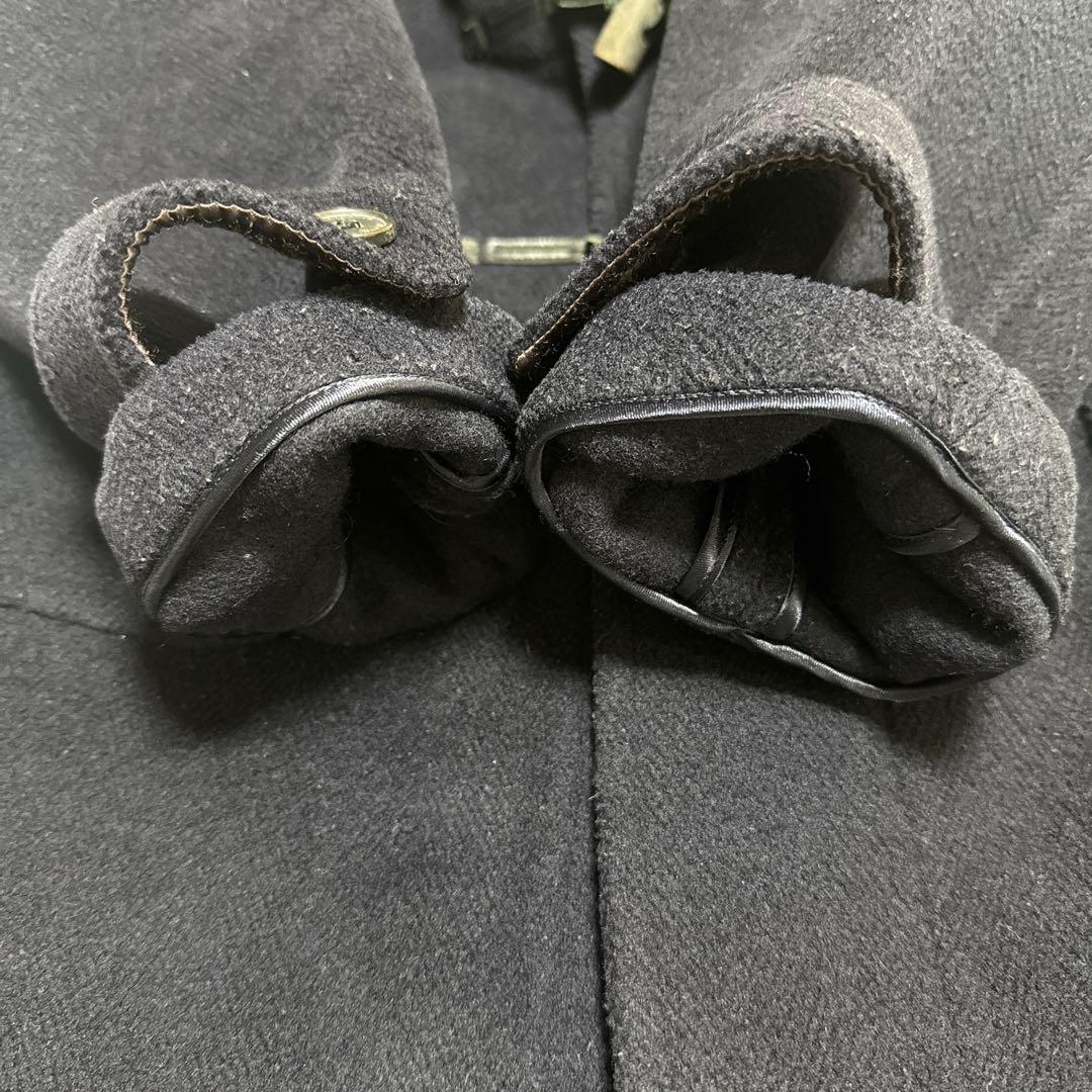 マッキントッシュ　ダッフルコート　ヘリンボーン　ネイビー　ウール　メンズ　38