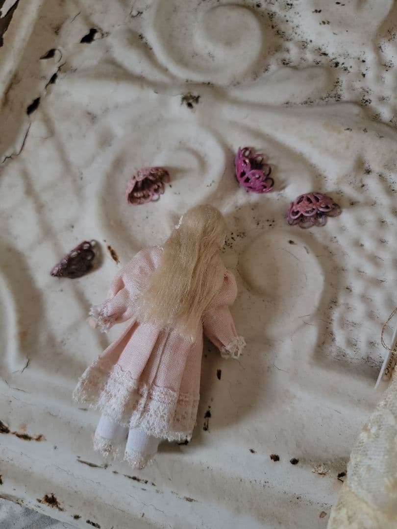 アンティーク　ヴィンテージ　ビスクドール ミニョネット　9㌢ドール