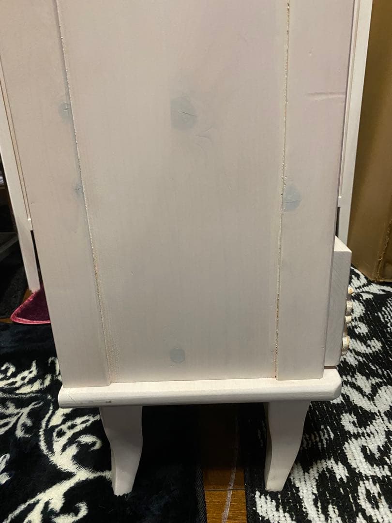 シャビー♦️ロココ仕様♦️高級 大型 オープン シェルフ♦️フリル♦️カントリー♦️送料込