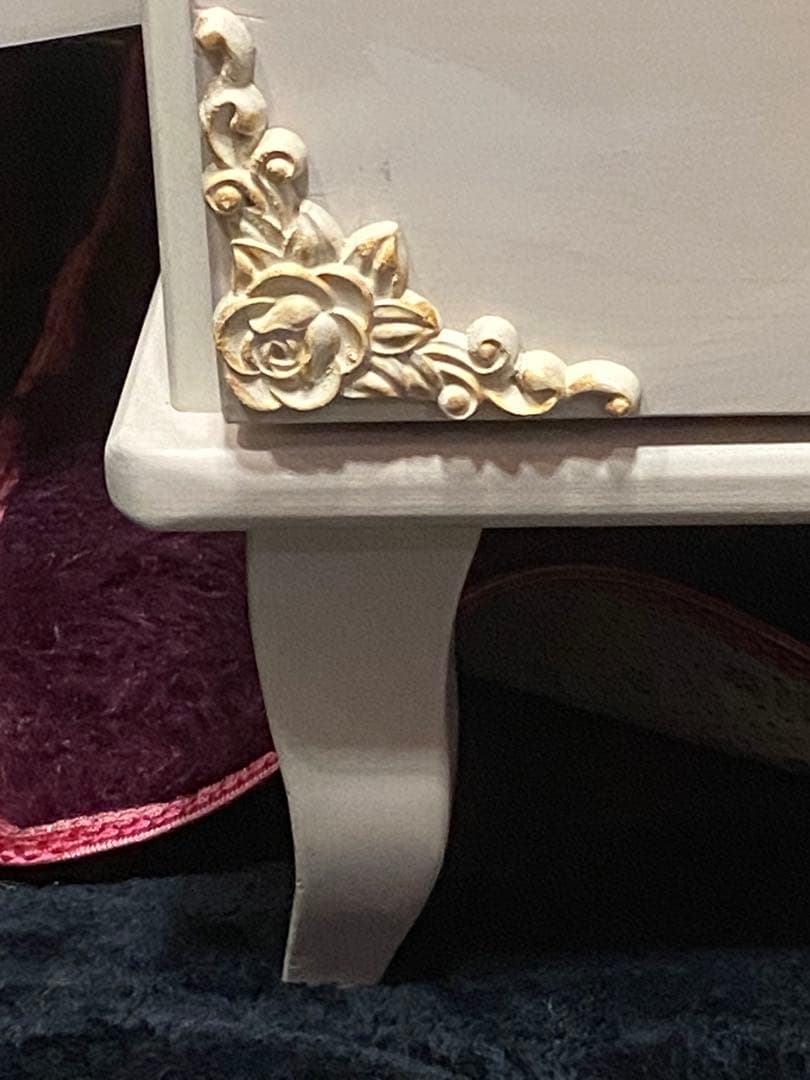 シャビー♦️ロココ仕様♦️高級 大型 オープン シェルフ♦️フリル♦️カントリー♦️送料込