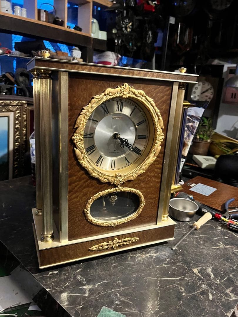 水晶時計 シチズン　CITIZEN サイズ縦約36 横約29 奥行き15.5