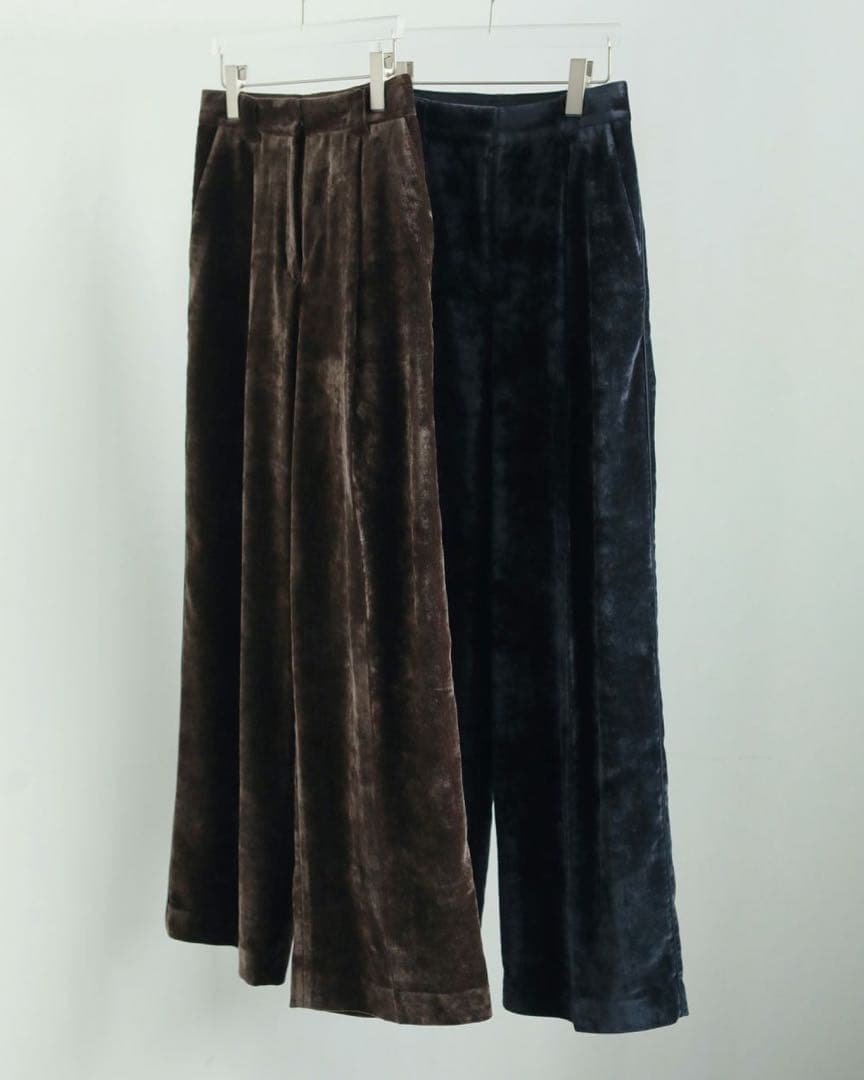 anuke アンヌークvelvet wide pants ベルベットワイドパンツ