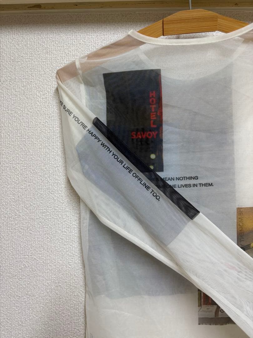 MAISON SPECIAL メゾン シアー フォトプリントメッシュトップス