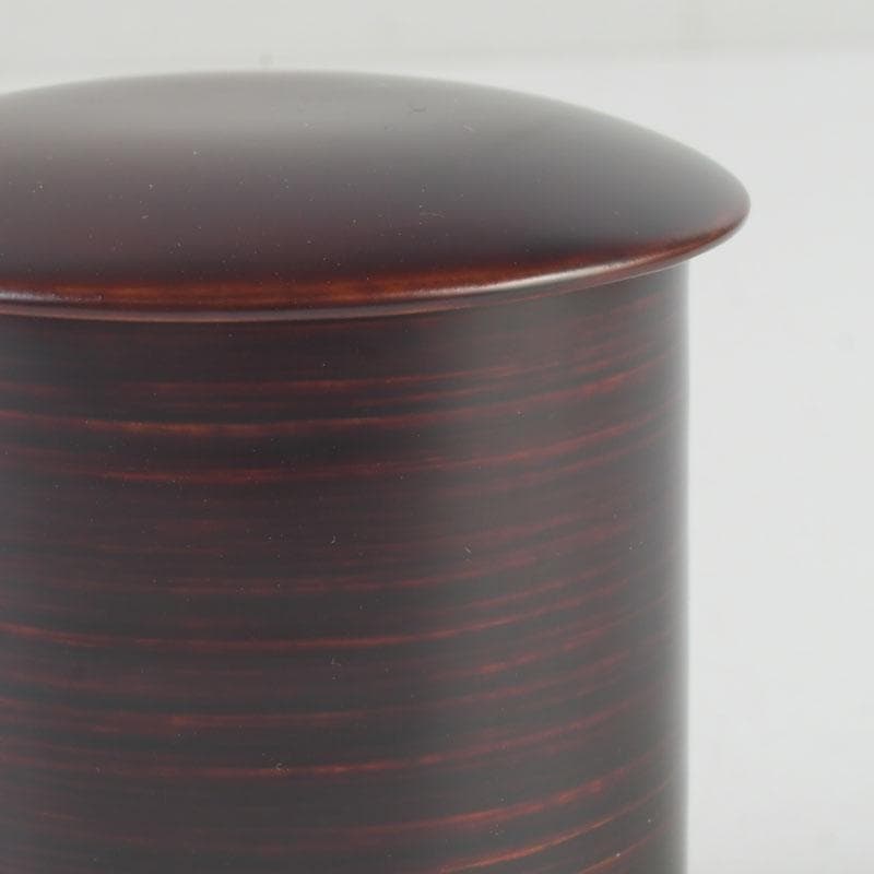 茶道具　塗師　手塚隆作　桧小筒　金輪寺棗　共布共箱　V　9895