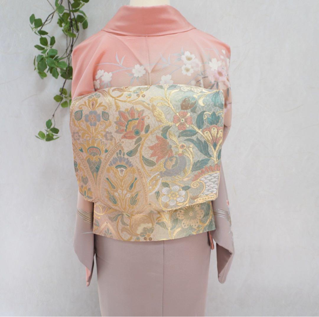 訪問着フルセット　296▪︎ 正絹　卒業式　入学式　お宮参り　七五三　披露宴