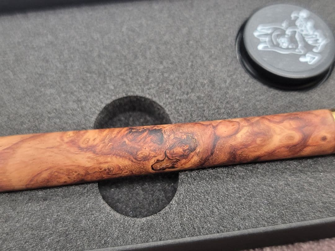 新品　こぶた工房　ローズウッド瘤　極上杢　ボールペン