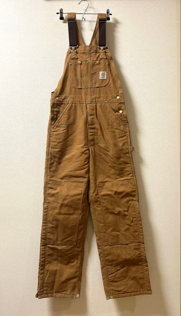 USA製 Carhartt カーハート ダック ダブルニー ビブオーバーオール