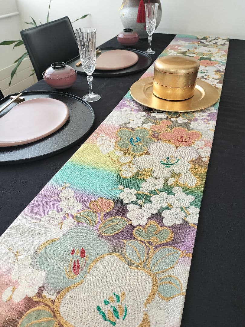 A961★逸品‼️春♡‼️ひな祭り‼️テーブルランナー2m18cm