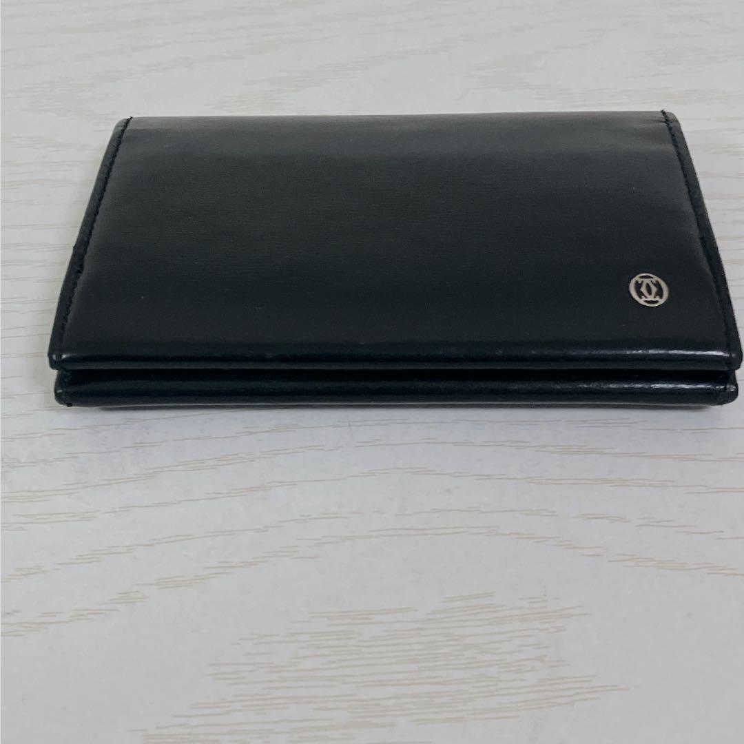 美品　Cartier　カルティエ　パシャ　スムースレザー　カードケース　名刺入れ