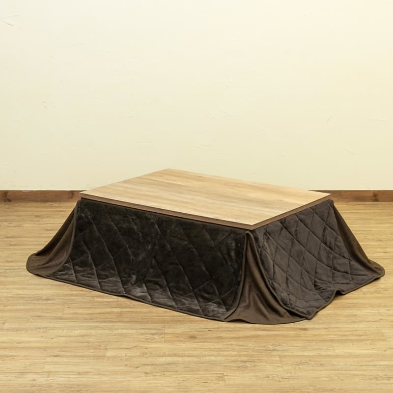 【新品・送料無料】ヴィンテージ柄コタツ　105×75　掛け布団セット