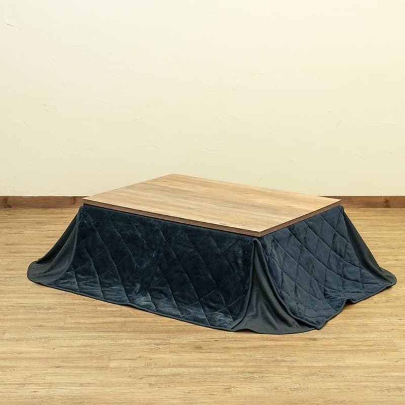 【新品・送料無料】ヴィンテージ柄コタツ　105×75　掛け布団セット