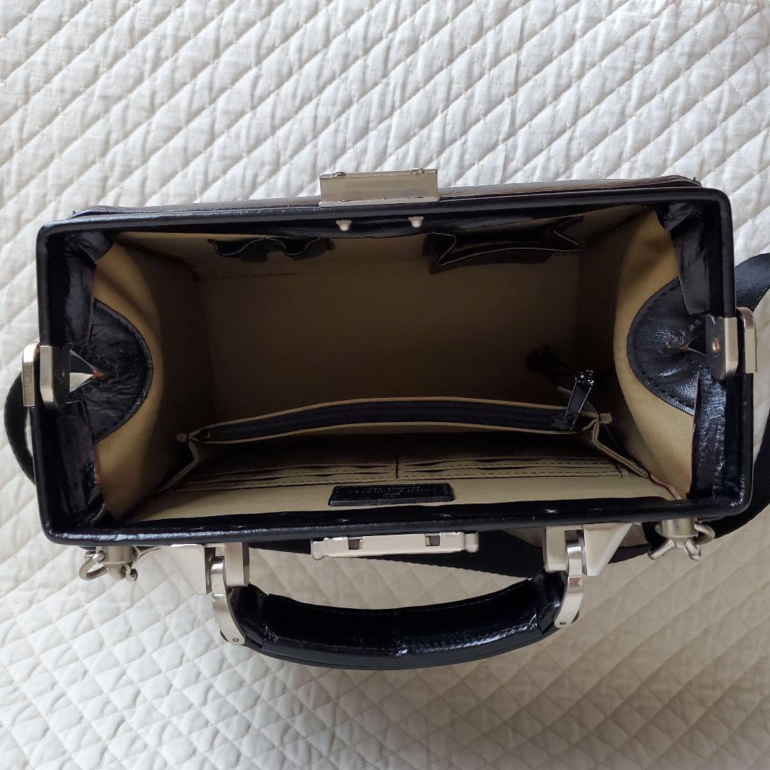 【豊岡鞄】ダレスバッグ　ミニ saddle 2way レザー　ブラック