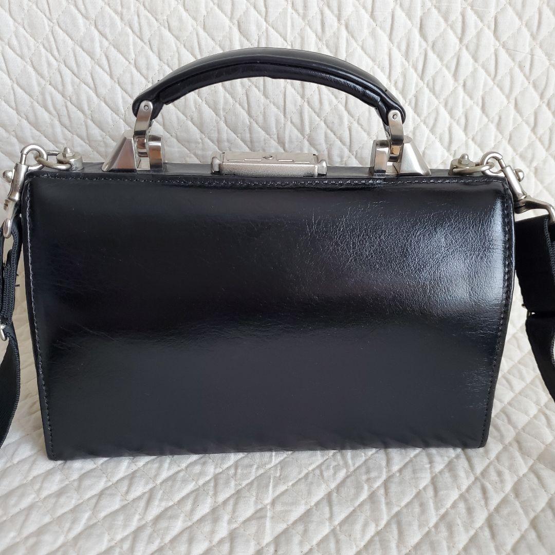 【豊岡鞄】ダレスバッグ　ミニ saddle 2way レザー　ブラック