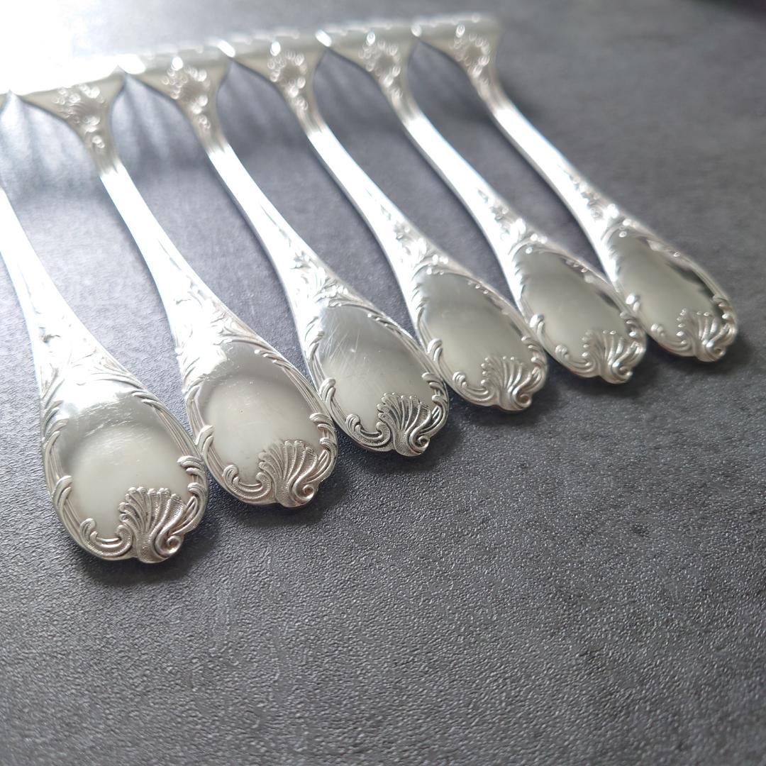 美品 希少 クリストフル マルリー サラダフォーク 6点