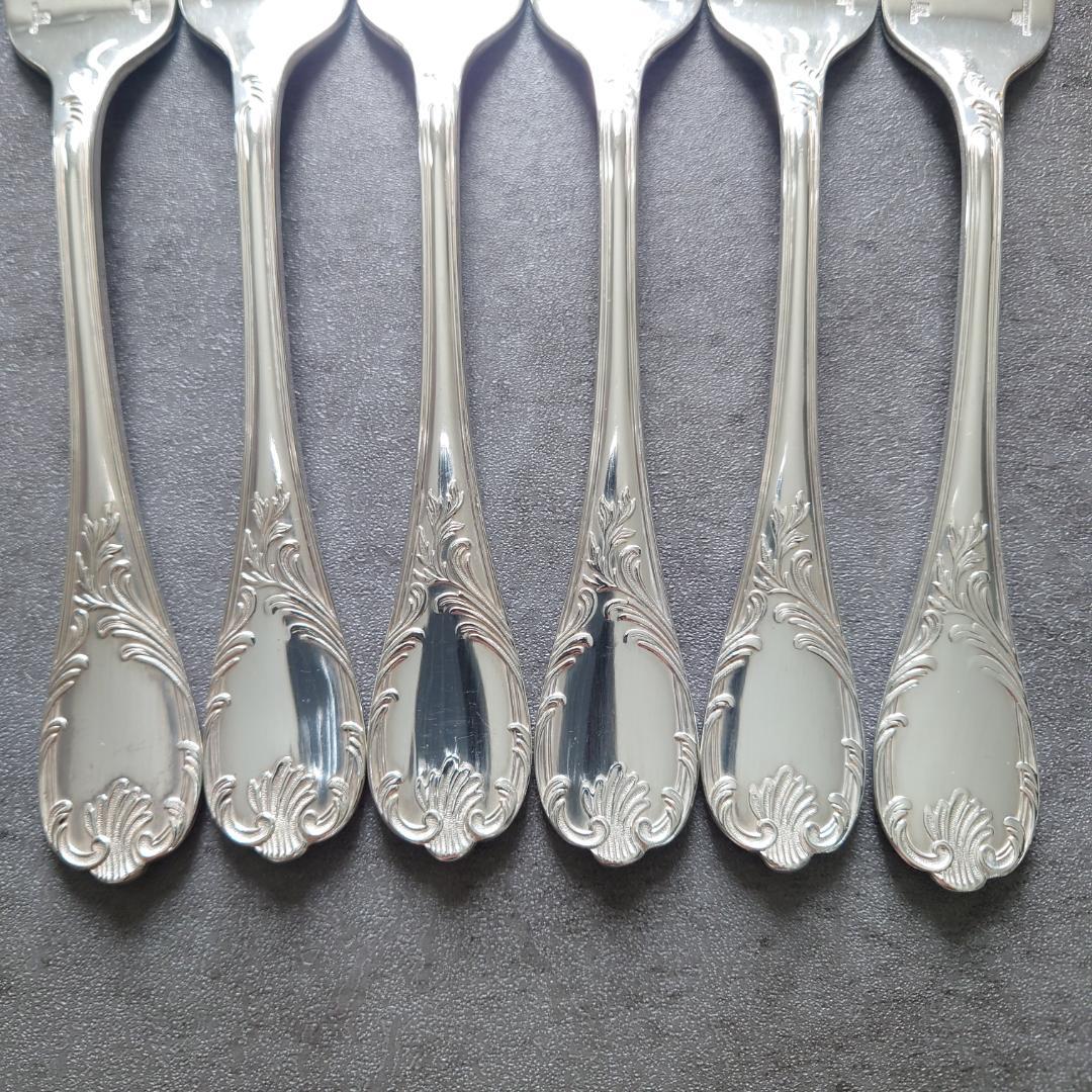 美品 希少 クリストフル マルリー サラダフォーク 6点