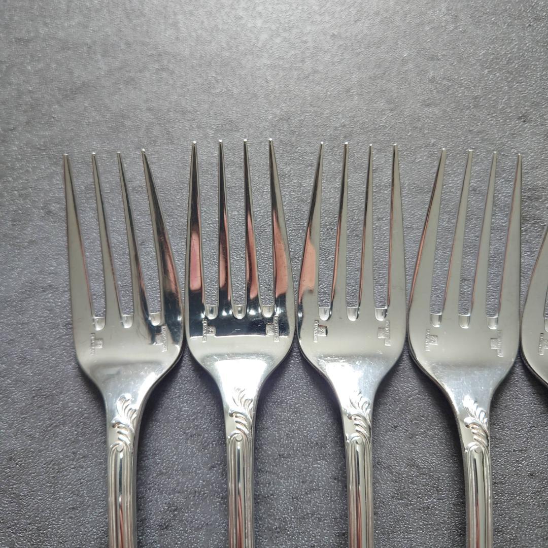 美品 希少 クリストフル マルリー サラダフォーク 6点