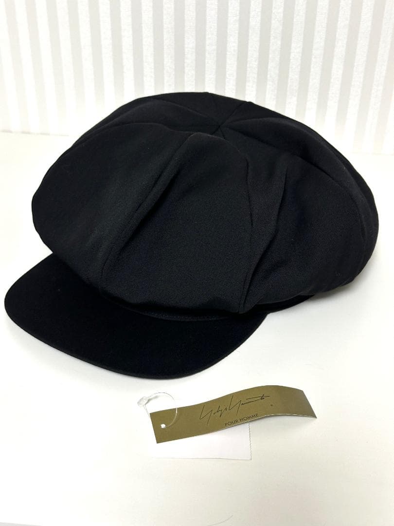 ✨美品✨ヨウジヤマモト プールオム 23AW シワギャバ キャスケット