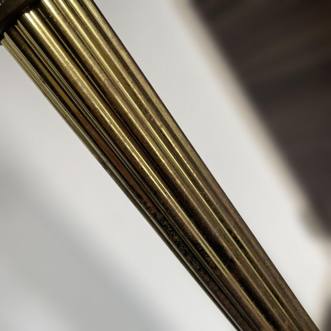 ①ポールハンガー　真鍮　イタリア　ビンテージ　コート掛け ①②セット品