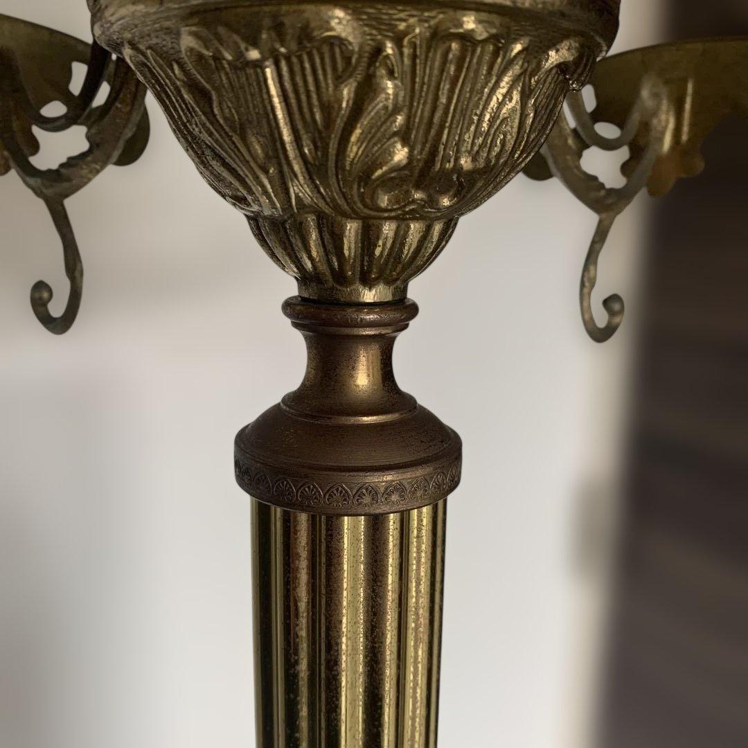 ①ポールハンガー　真鍮　イタリア　ビンテージ　コート掛け ①②セット品