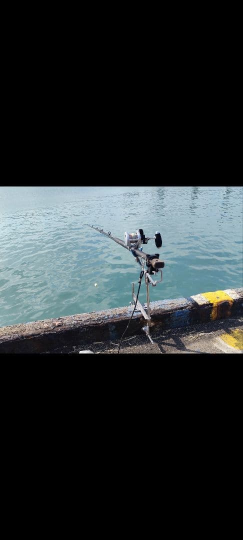 タマン　石鯛　カゴ釣り　堤防車輪留めピトン　アンカー不要