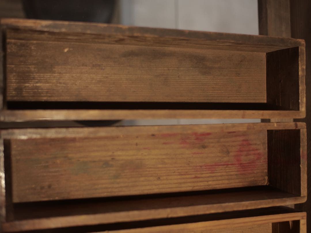 銭箱　硯箱　木箱　収納　小物入れ　民藝　古家具　古道具　アンティーク　昭和レトロ